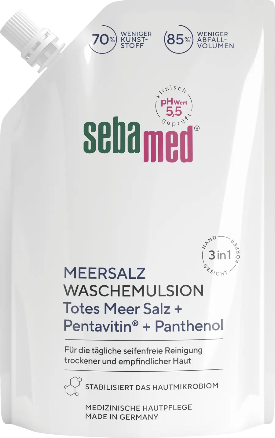 Жидкое мыло sebamed Meersalz Waschemulsion Nachfüllbeutel
Жидкое мыло sebamed Meersalz Waschemulsion Nachfüllbeutel