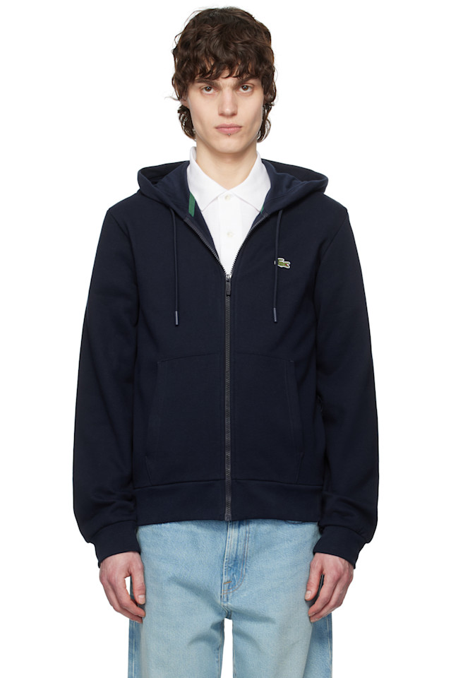 Флисовая худи на молнии Lacoste, синий
Флисовая худи на молнии Lacoste, синий