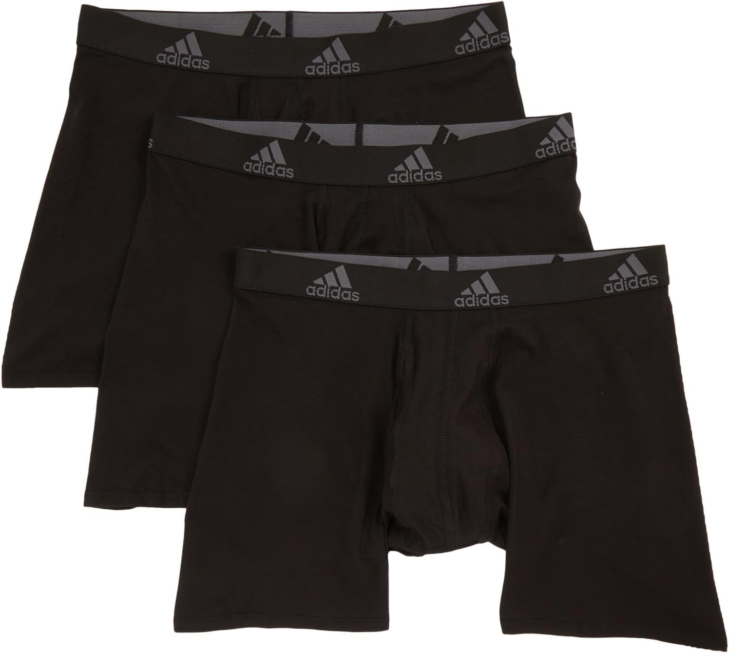 Боксеры adidas Stretch Cotton Boxer Brief 3-Pack, цвет Black/Onix Grey
Боксеры adidas Stretch Cotton Boxer Brief 3-Pack, цвет Black/Onix Grey