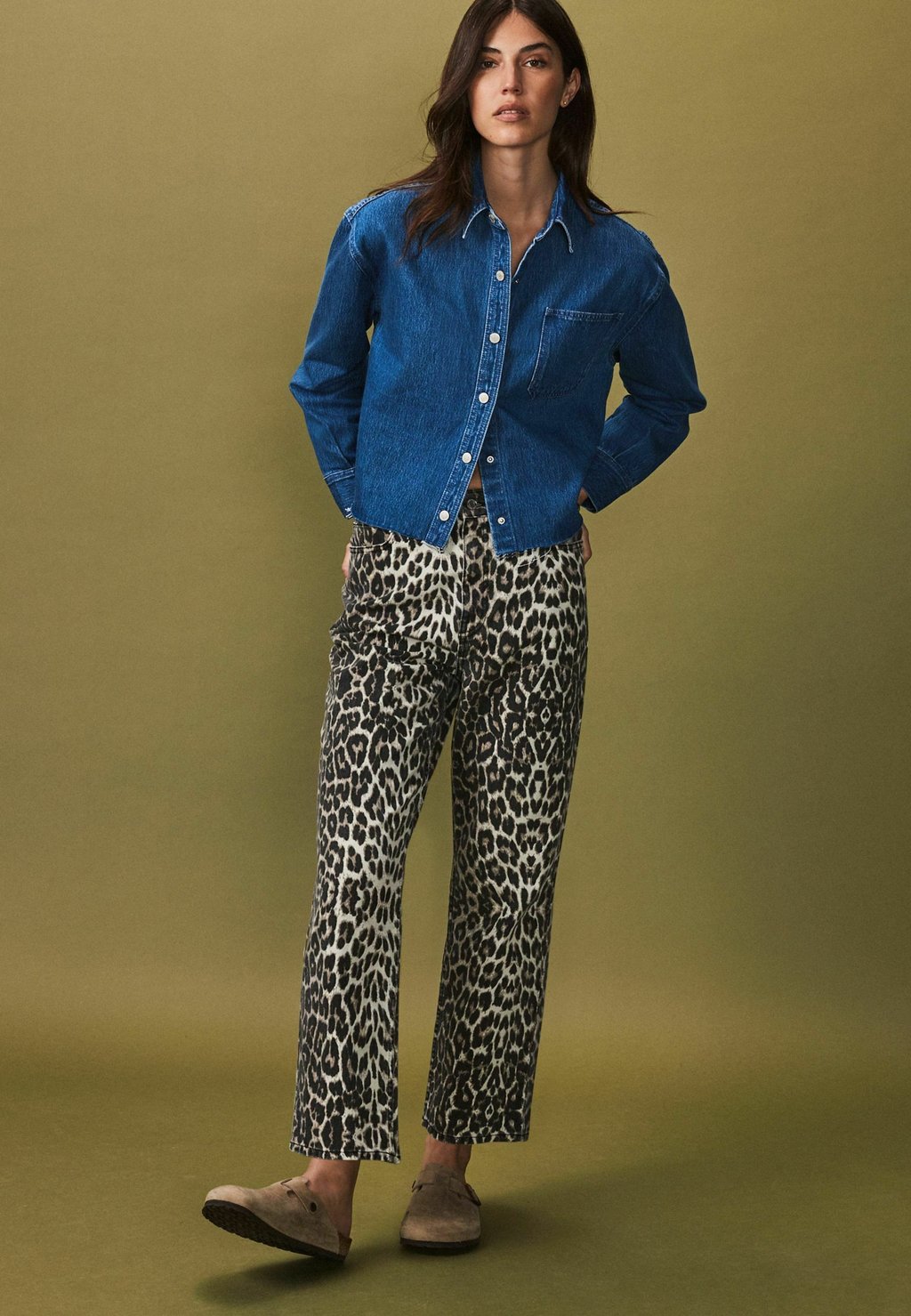 Блузка на пуговицах RAW HEM CROPPED Next, синий
Блузка на пуговицах RAW HEM CROPPED Next, синий