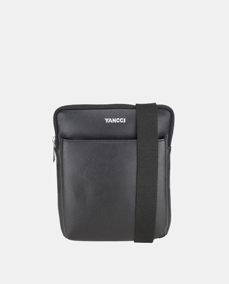 Мужская сумка через плечо YANCCI с серебряным выгравированным логотипом, черный
Мужская сумка через плечо YANCCI с серебряным выгравированным логотипом, черный