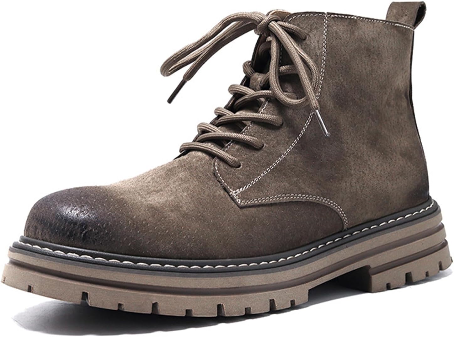 Мужские ботинки QOOEL ручной работы из натуральной кожи, шнуровка, байкерские боевые ботинки, удобный округлый носок, боковая молния, противоскользящая подошва, классические ботильоны, серый
Мужские ботинки QOOEL ручной работы из натуральной кожи, шнуровка, байкерские боевые ботинки, удобный округлый носок, боковая молния, противоскользящая подошва, классические ботильоны, серый