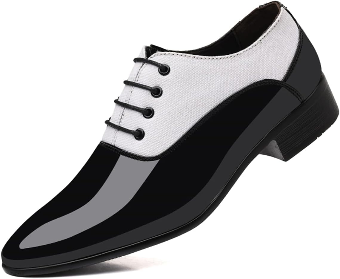 Мужские винтажные туфли с высоким блеском из лакированной кожи, оксфорды для делового костюма, смокинга, туфли для выпускного и свадьбы Haoreya, белый/черный
Мужские винтажные туфли с высоким блеском из лакированной кожи, оксфорды для делового костюма, смокинга, туфли для выпускного и свадьбы Haoreya, белый/черный