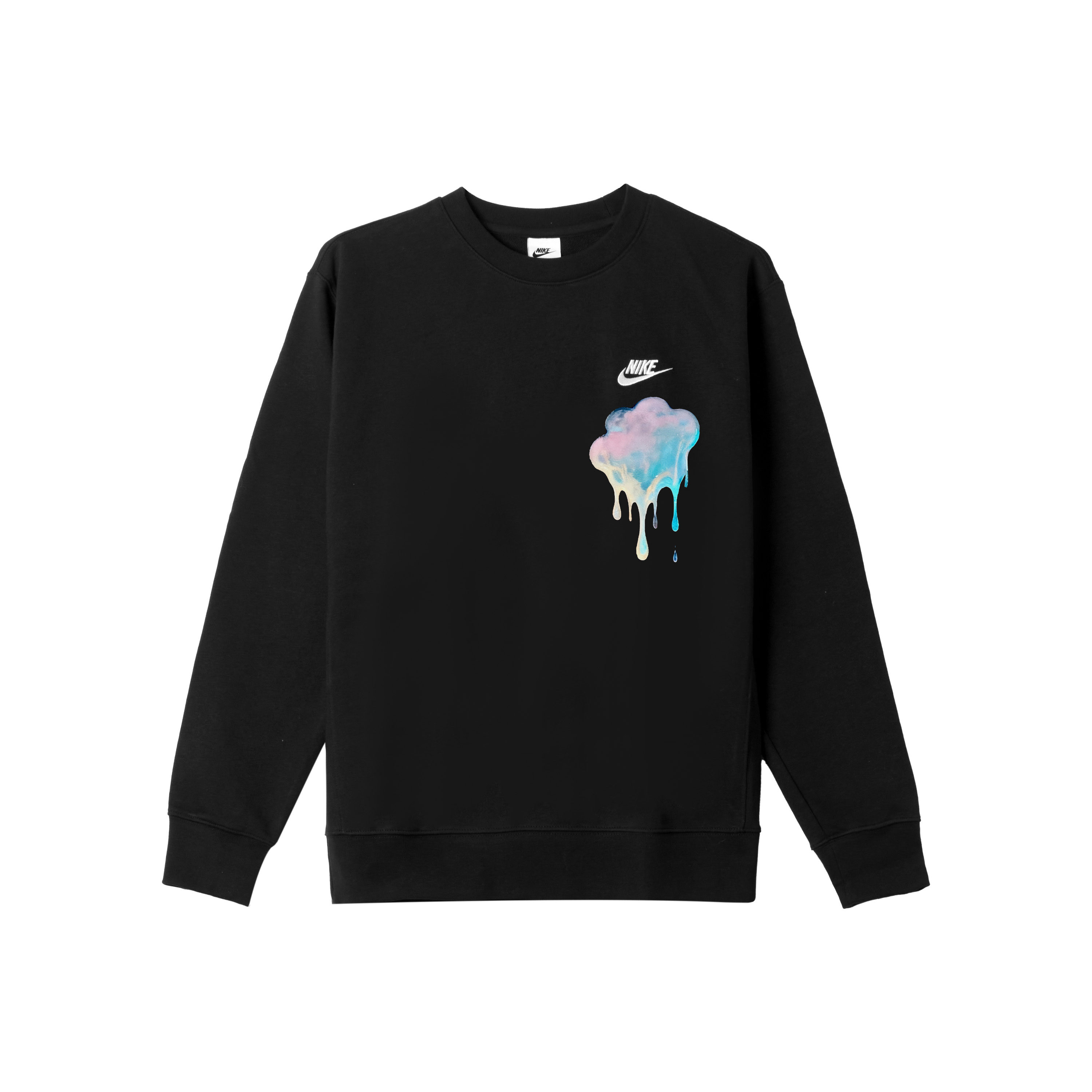 Nike Мужская толстовка с круглым вырезом, черная, средней толщины
Nike Мужская толстовка с круглым вырезом, черная, средней толщины