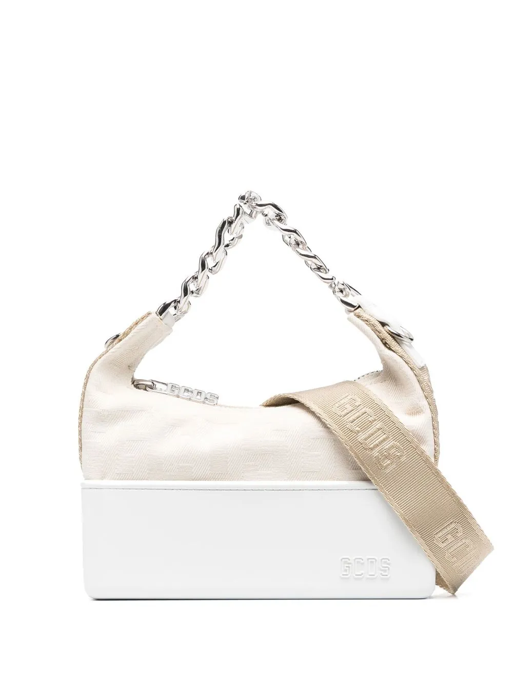 Жаккардовая сумка через плечо с монограммой GCDS, нейтральный
Жаккардовая сумка через плечо с монограммой GCDS, нейтральный