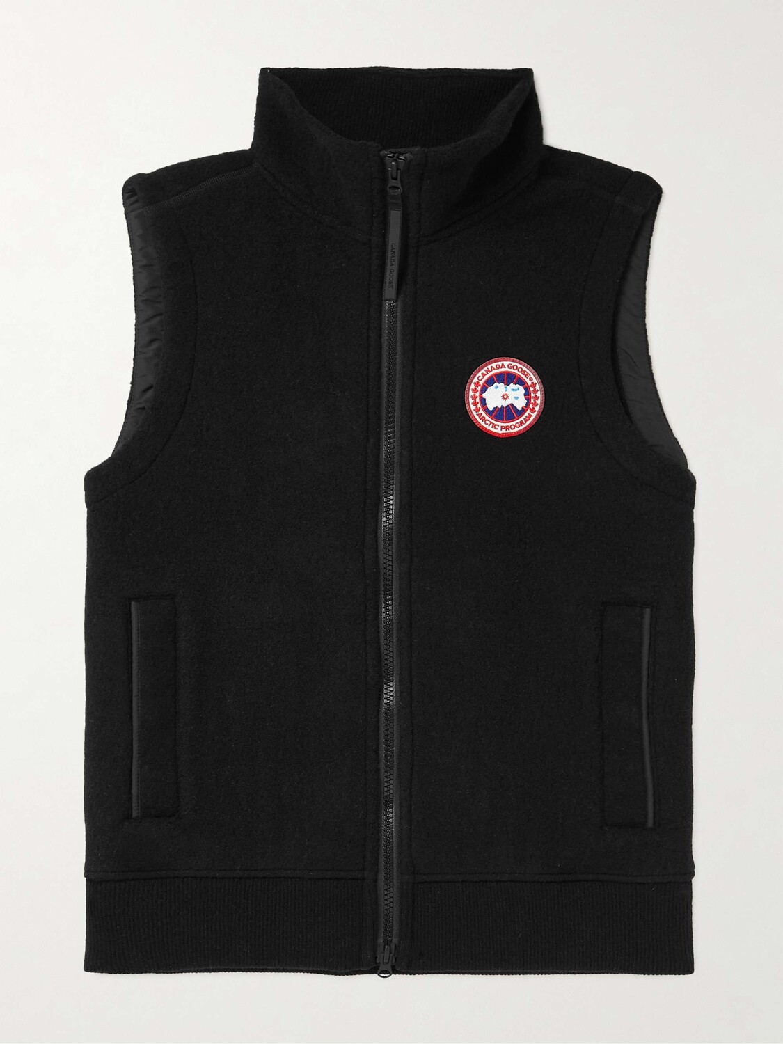 Флисовый жилет Mersey из смесовой шерсти с логотипом и аппликацией CANADA GOOSE, черный
Флисовый жилет Mersey из смесовой шерсти с логотипом и аппликацией CANADA GOOSE, черный