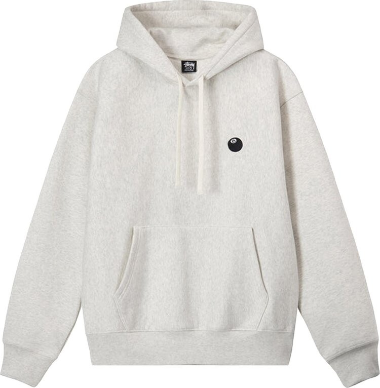 Худи Stussy 8 Ball Embroidered Hoodie 'Ash Heather', серый 
Худи Stussy 8 Ball Embroidered Hoodie 'Ash Heather', серый