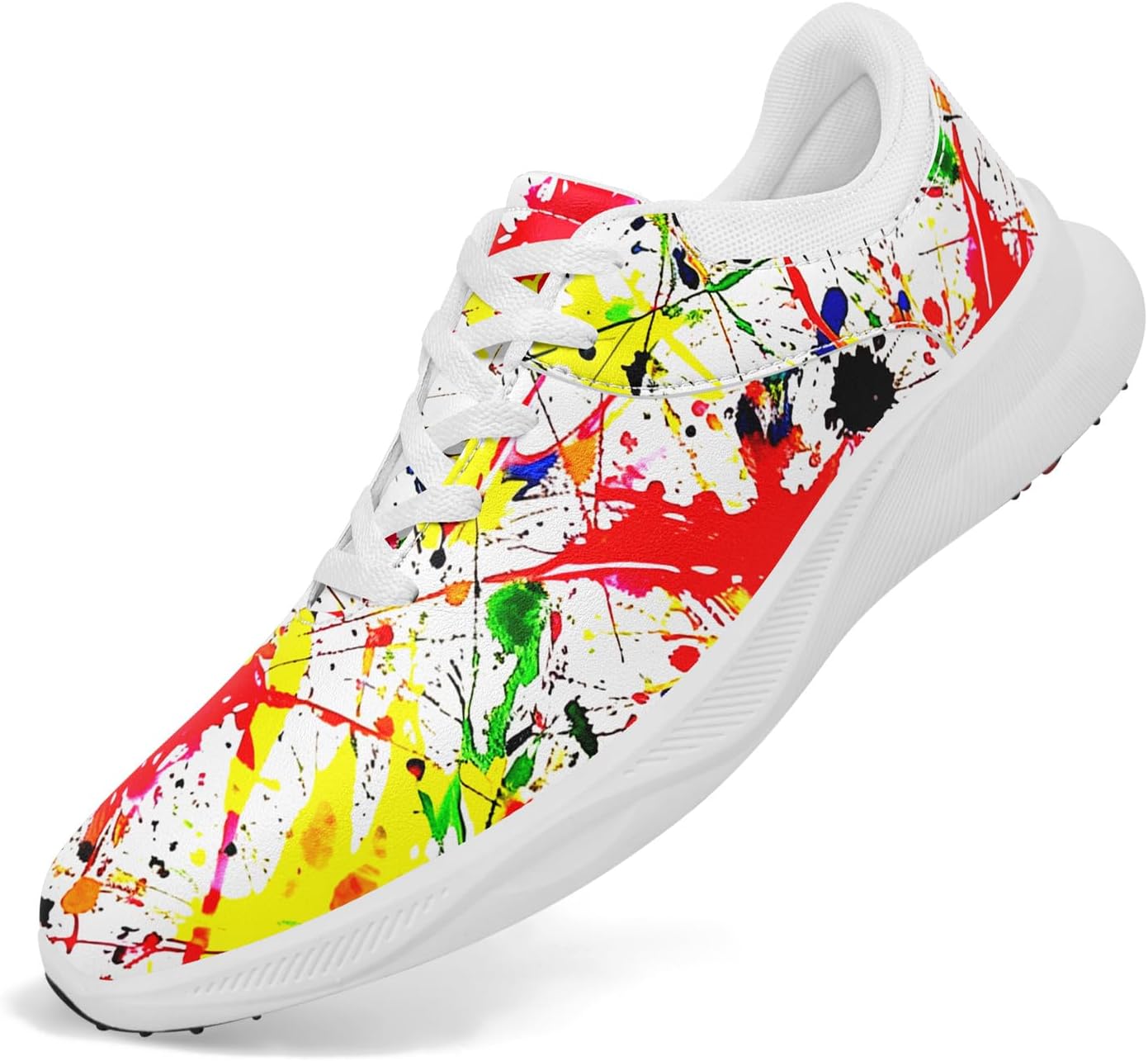 Гольф-обувь без шипов для мужчин, дышащие спортивные кроссовки для женщин с абстрактным дизайном, противоскользящие, с вентиляцией, для ходьбы и гольфа Onegam, Splash Colorful
Гольф-обувь без шипов для мужчин, дышащие спортивные кроссовки для женщин с абстрактным дизайном, противоскользящие, с вентиляцией, для ходьбы и гольфа Onegam, Splash Colorful