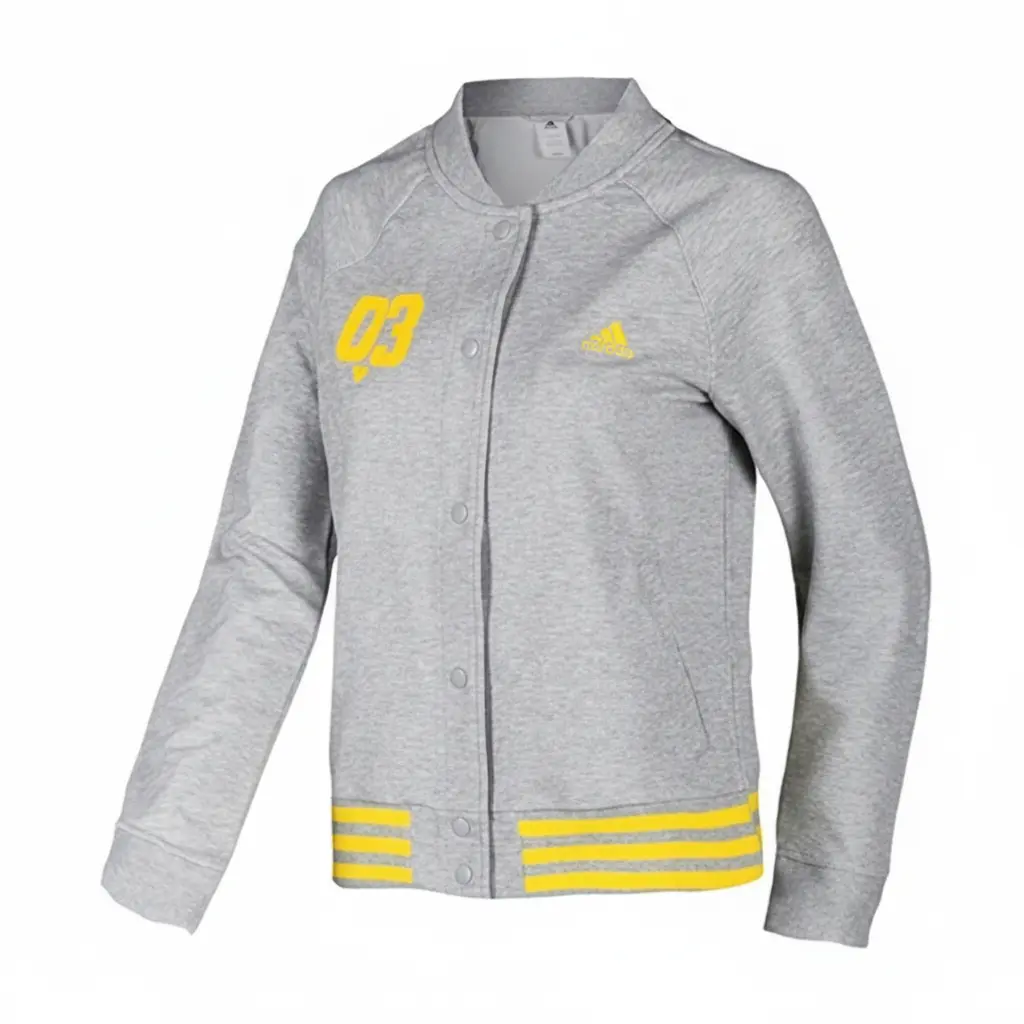 Adidas Куртка Women's Gray с бейсбольным воротником
Adidas Куртка Women's Gray с бейсбольным воротником