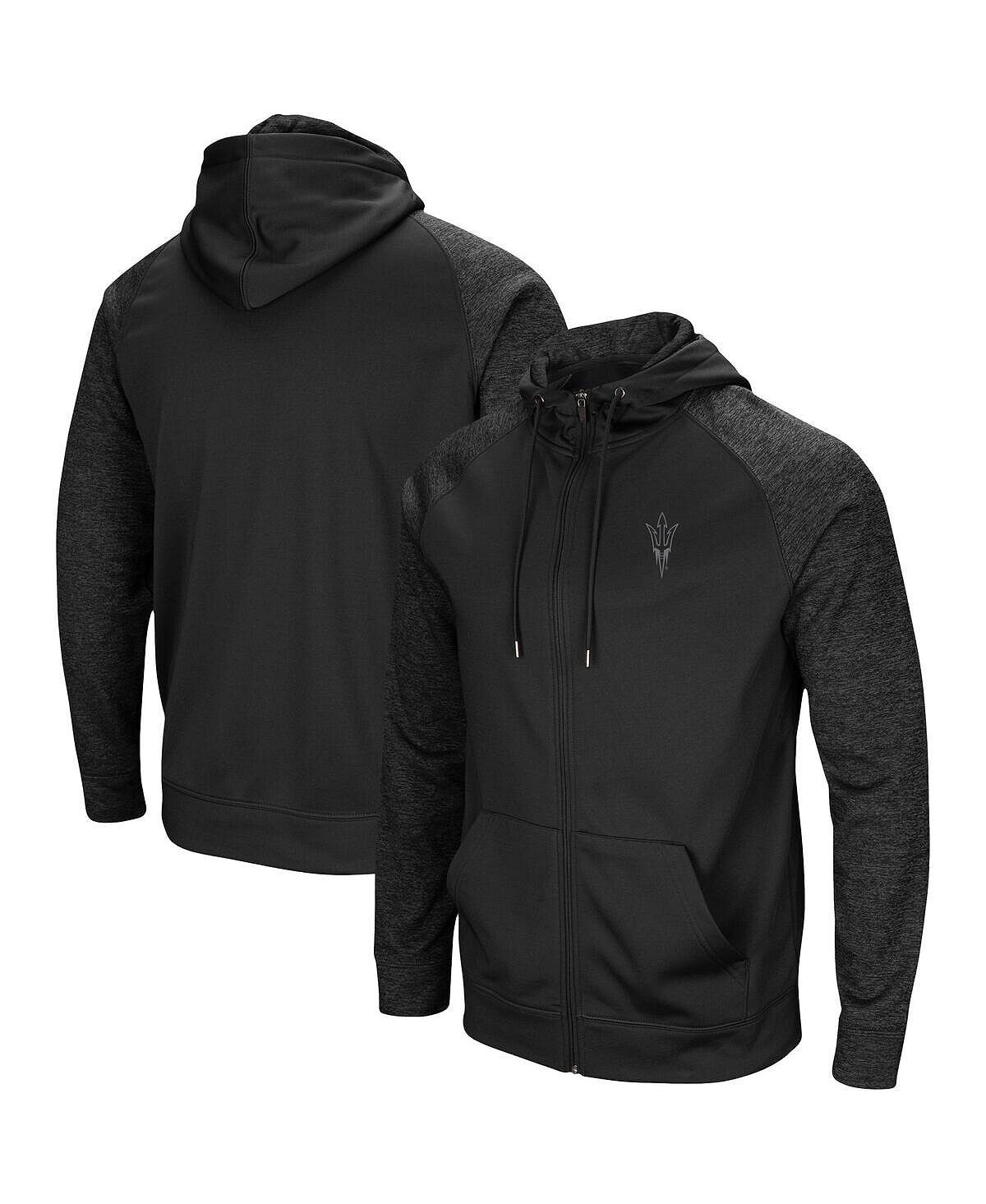 Мужская черная толстовка с капюшоном arizona state sun devils blackout 3.0 tonal raglan с молнией во всю длину Colosseum, черный
Мужская черная толстовка с капюшоном arizona state sun devils blackout 3.0 tonal raglan с молнией во всю длину Colosseum, черный
