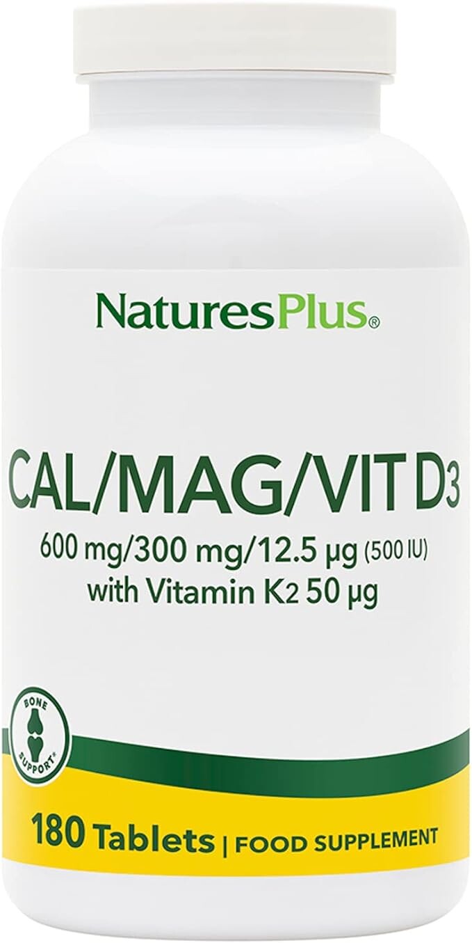 NaturesPlus Cal/Mag/VIT D3 с витамином K2 — 180 таблеток
NaturesPlus Cal/Mag/VIT D3 с витамином K2 — 180 таблеток