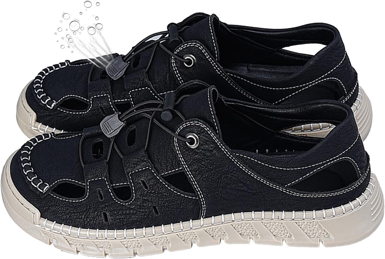 Мужские кожаные дышащие сандалии для ходьбы с регулируемыми ремешками, противоскользящие, удобные, повседневные, для походов, кемпинга, воды, пляжа, для использования внутри и на улице Generic, черный
Мужские кожаные дышащие сандалии для ходьбы с регулируемыми ремешками, противоскользящие, удобные, повседневные, для походов, кемпинга, воды, пляжа, для использования внутри и на улице Generic, черный