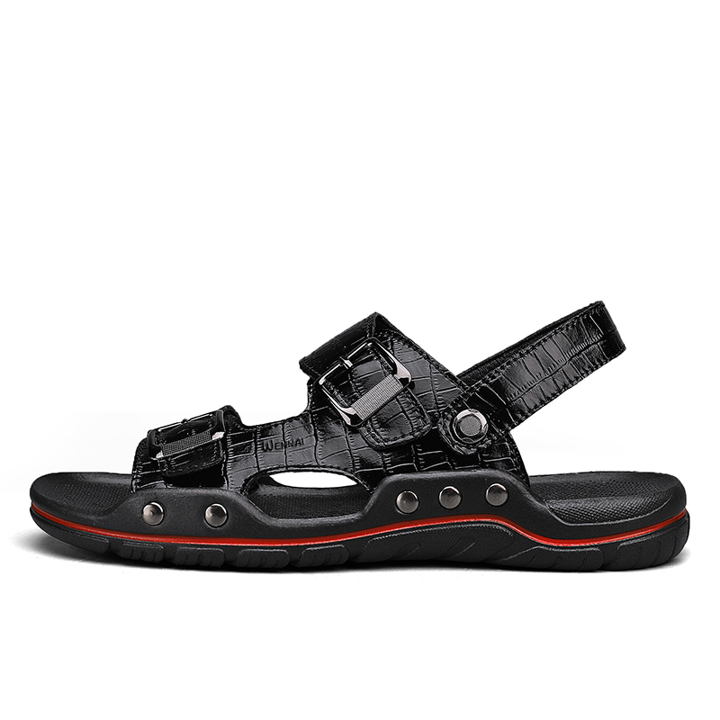 Wen Nai Сандалии мужские с одним ремешком, черные
Wen Nai Сандалии мужские с одним ремешком, черные