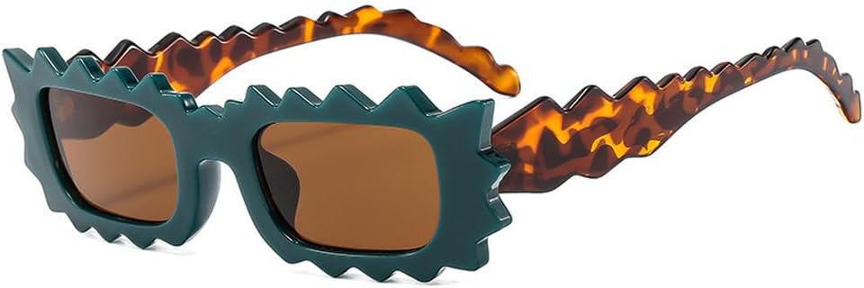 Модные солнцезащитные очки неправильной формы прямоугольной формы для женщин, градиентные линзы UV400, ретро-очки квадратной формы для мужчин HYYZZC, Green Leopard Tea
Модные солнцезащитные очки неправильной формы прямоугольной формы для женщин, градиентные линзы UV400, ретро-очки квадратной формы для мужчин HYYZZC, Green Leopard Tea