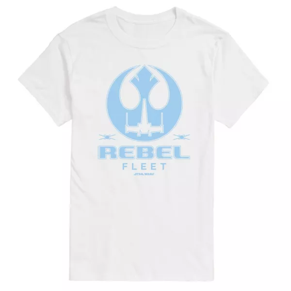 Футболка с короткими рукавами и графической нашивкой «Большая и высокая» с надписью «Повстанческий флот» Star Wars, белый
Футболка с короткими рукавами и графической нашивкой «Большая и высокая» с надписью «Повстанческий флот» Star Wars, белый