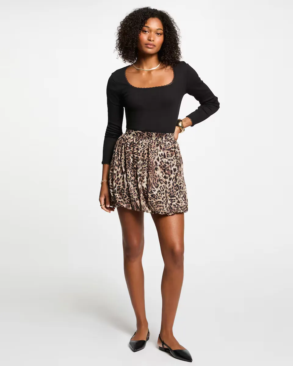 Короткая юбка с принтом Morgan, коричневый
Короткая юбка с принтом Morgan, коричневый