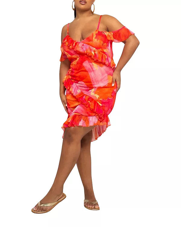 Платье миди из сетчатой ткани с цветочным принтом Fashion-Szn Curve, розовый
Платье миди из сетчатой ткани с цветочным принтом Fashion-Szn Curve, розовый