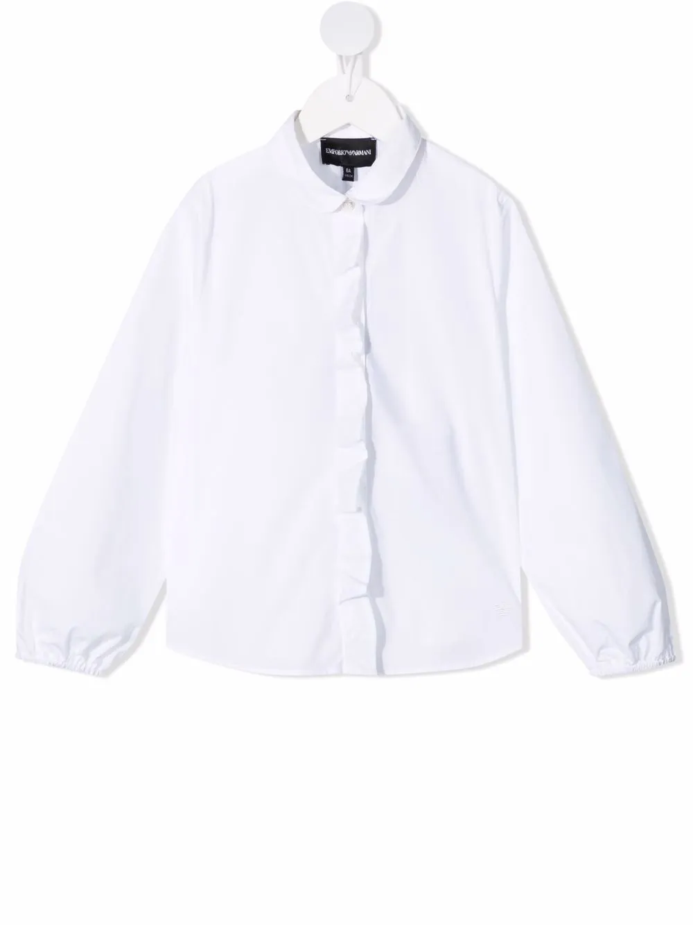 Рубашка на пуговицах с закругленным воротником Emporio Armani Kids, белый
Рубашка на пуговицах с закругленным воротником Emporio Armani Kids, белый