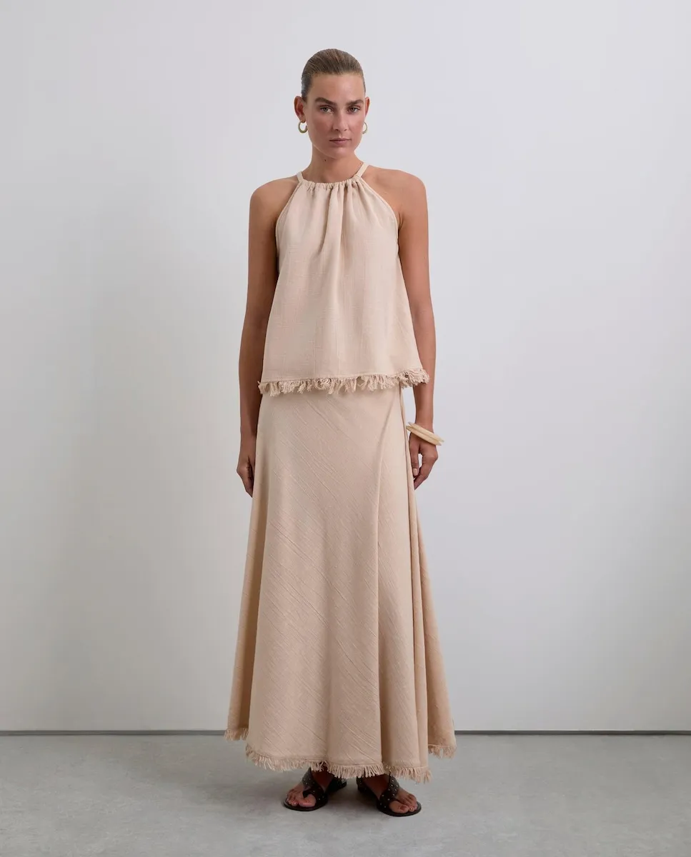 Миди-юбка с регулируемой длиной и бахромой Scalpers, бежевый
Миди-юбка с регулируемой длиной и бахромой Scalpers, бежевый