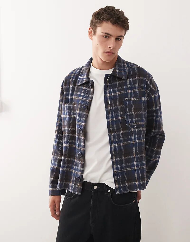 Реквиемная винтажная куртка большого размера в синюю клетку
Реквиемная винтажная куртка большого размера в синюю клетку