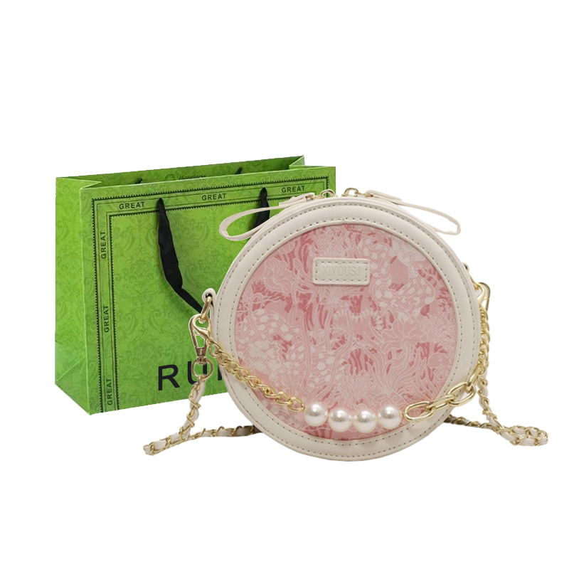 RUIPAI Маленькая круглая сумочка через плечо, White & Pink
RUIPAI Маленькая круглая сумочка через плечо, White & Pink