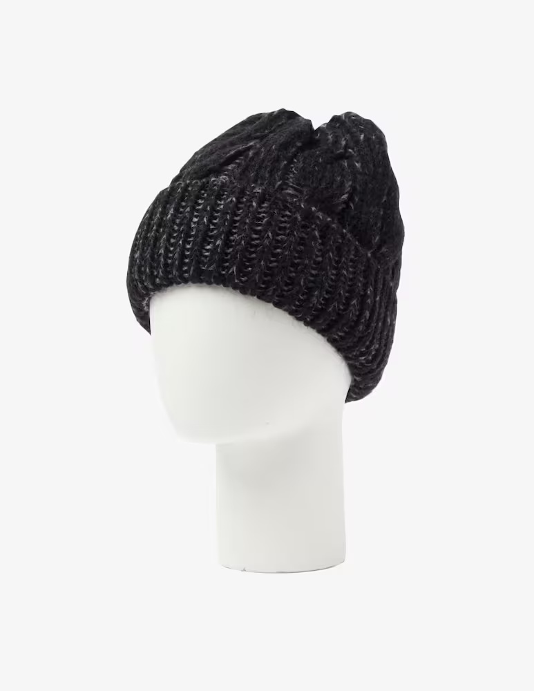 Плетеная вязаная шапка Rinascente Collection, черный 
Плетеная вязаная шапка Rinascente Collection, черный
