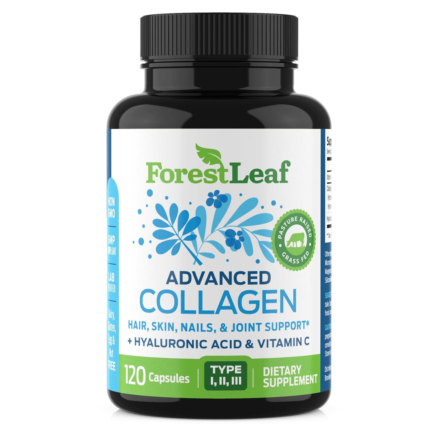 Коллаген ForestLeaf Advanced Type I, II, III + Hyaluronic Acid & Vitamin C, 120 капсул
Коллаген ForestLeaf Advanced Type I, II, III + Hyaluronic Acid & Vitamin C, 120 капсул