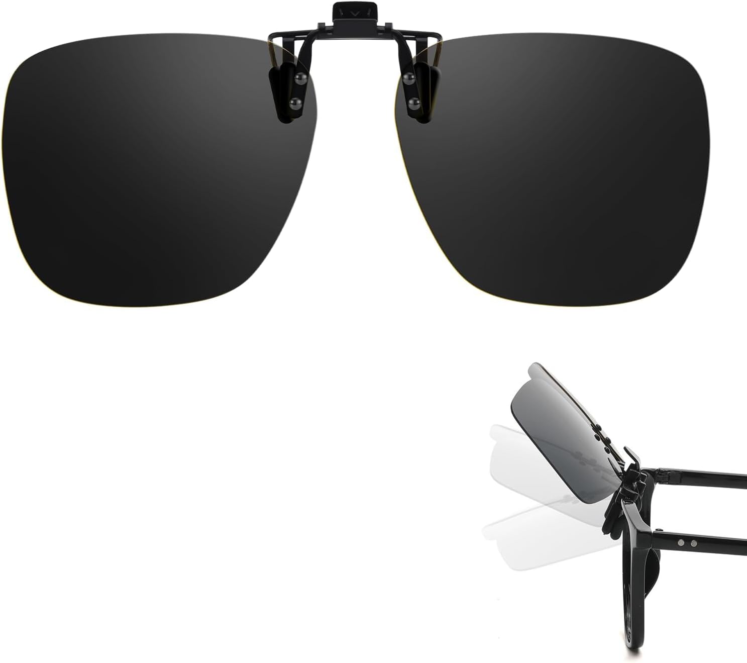 Поляризованные солнцезащитные очки Trysee с зажимом для ношения поверх очков с диоптриями, защита UV400 (включая модели с откидной и неоткидной застежкой) TS-CO-103, Black - Flip Up
Поляризованные солнцезащитные очки Trysee с зажимом для ношения поверх очков с диоптриями, защита UV400 (включая модели с откидной и неоткидной застежкой) TS-CO-103, Black - Flip Up