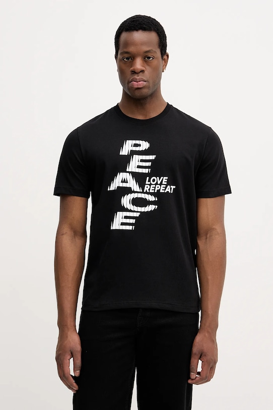 Хлопковая футболка United Colors of Benetton, черный
Хлопковая футболка United Colors of Benetton, черный