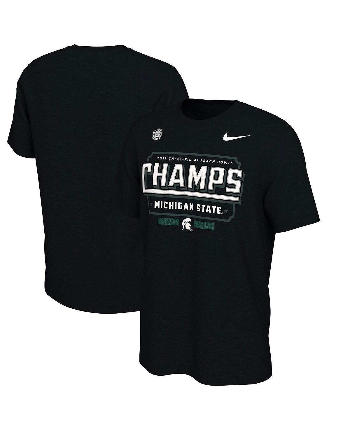 Мужская черная футболка michigan state spartans 2021 peach bowl champions в раздевалке Nike, черный
Мужская черная футболка michigan state spartans 2021 peach bowl champions в раздевалке Nike, черный