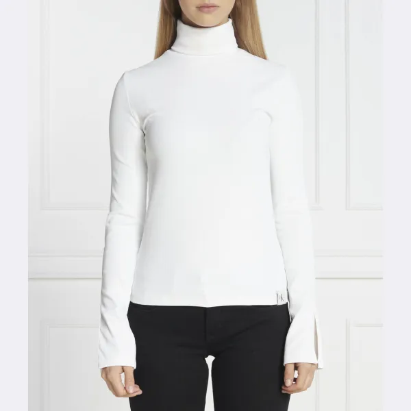 Водолазка стандартного кроя с разрезом в рубчик и воротником-стойкой Calvin Klein, белый
Водолазка стандартного кроя с разрезом в рубчик и воротником-стойкой Calvin Klein, белый