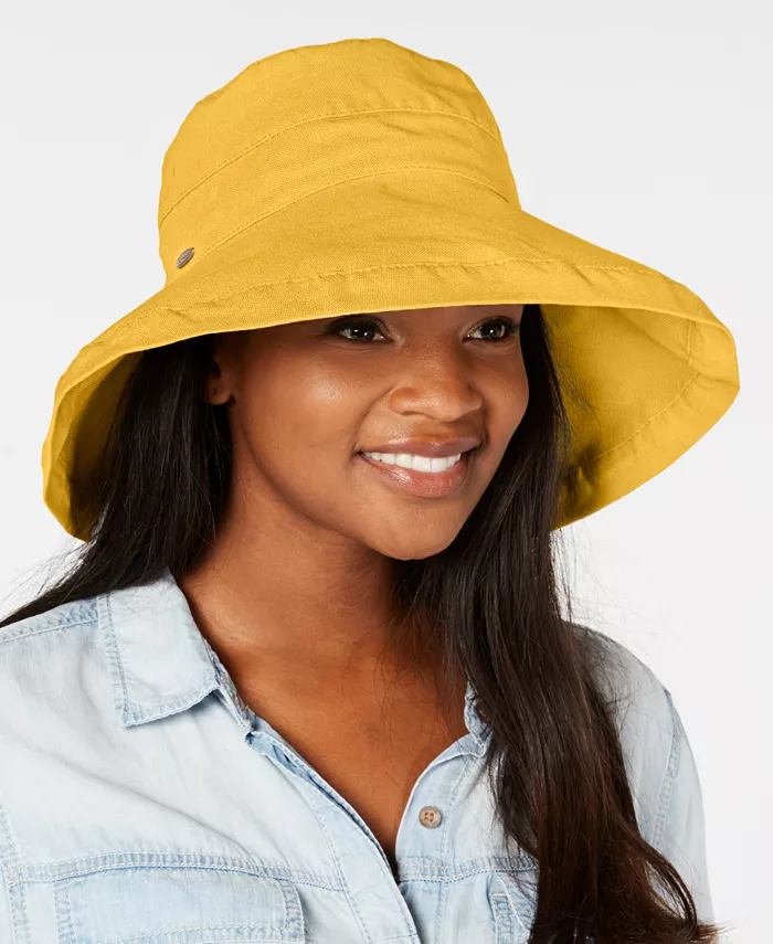 Хлопковая шляпа с широкими полями и внутренней кулиской Scala, желтый
Хлопковая шляпа с широкими полями и внутренней кулиской Scala, желтый