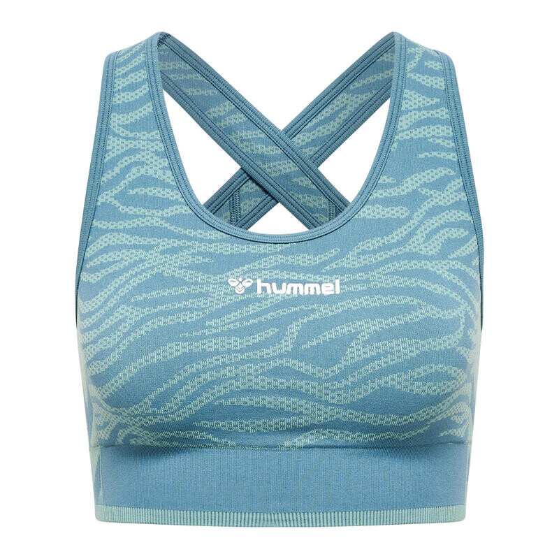 Hmlmt Saga Бесшовный спортивный топ Женский спортивный топ для йоги с технологией Beecool HUMMEL, цвет gruen 
Hmlmt Saga Бесшовный спортивный топ Женский спортивный топ для йоги с технологией Beecool HUMMEL, цвет gruen