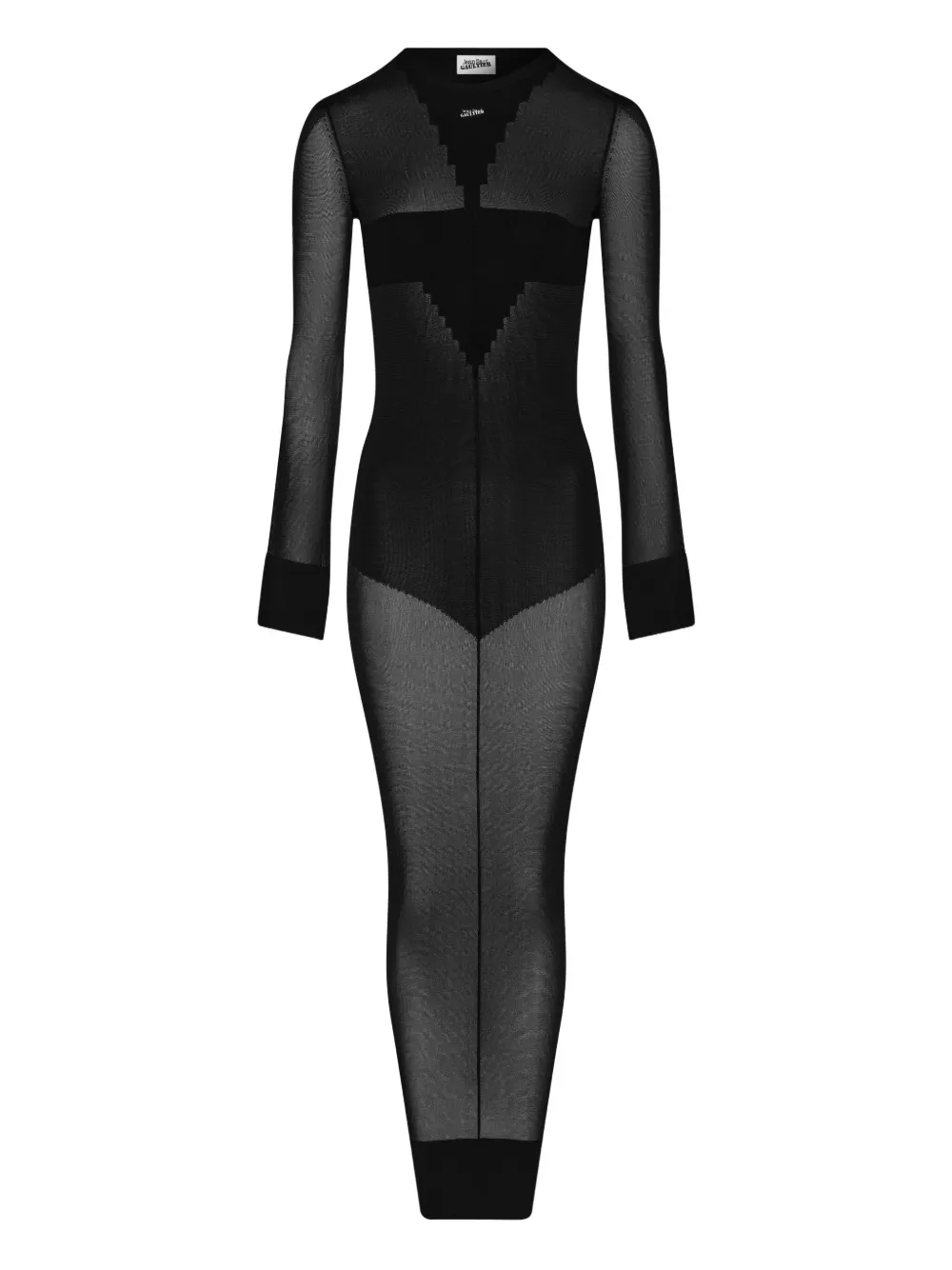 Трикотажное платье макси с длинными рукавами Jean Paul Gaultier, черный
Трикотажное платье макси с длинными рукавами Jean Paul Gaultier, черный