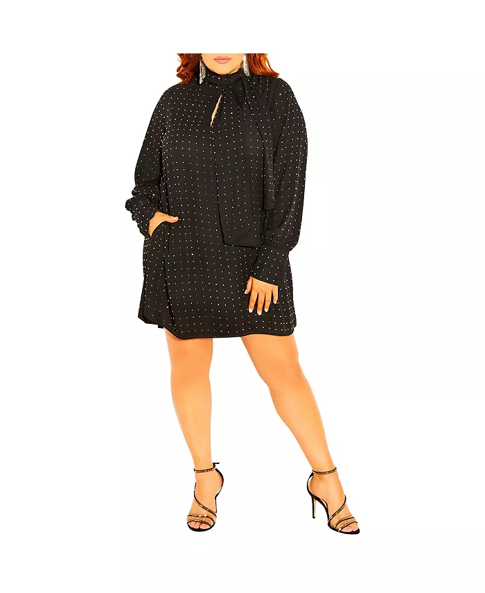 Туника-топ с гвоздиками больших размеров CITY CHIC, черный
Туника-топ с гвоздиками больших размеров CITY CHIC, черный