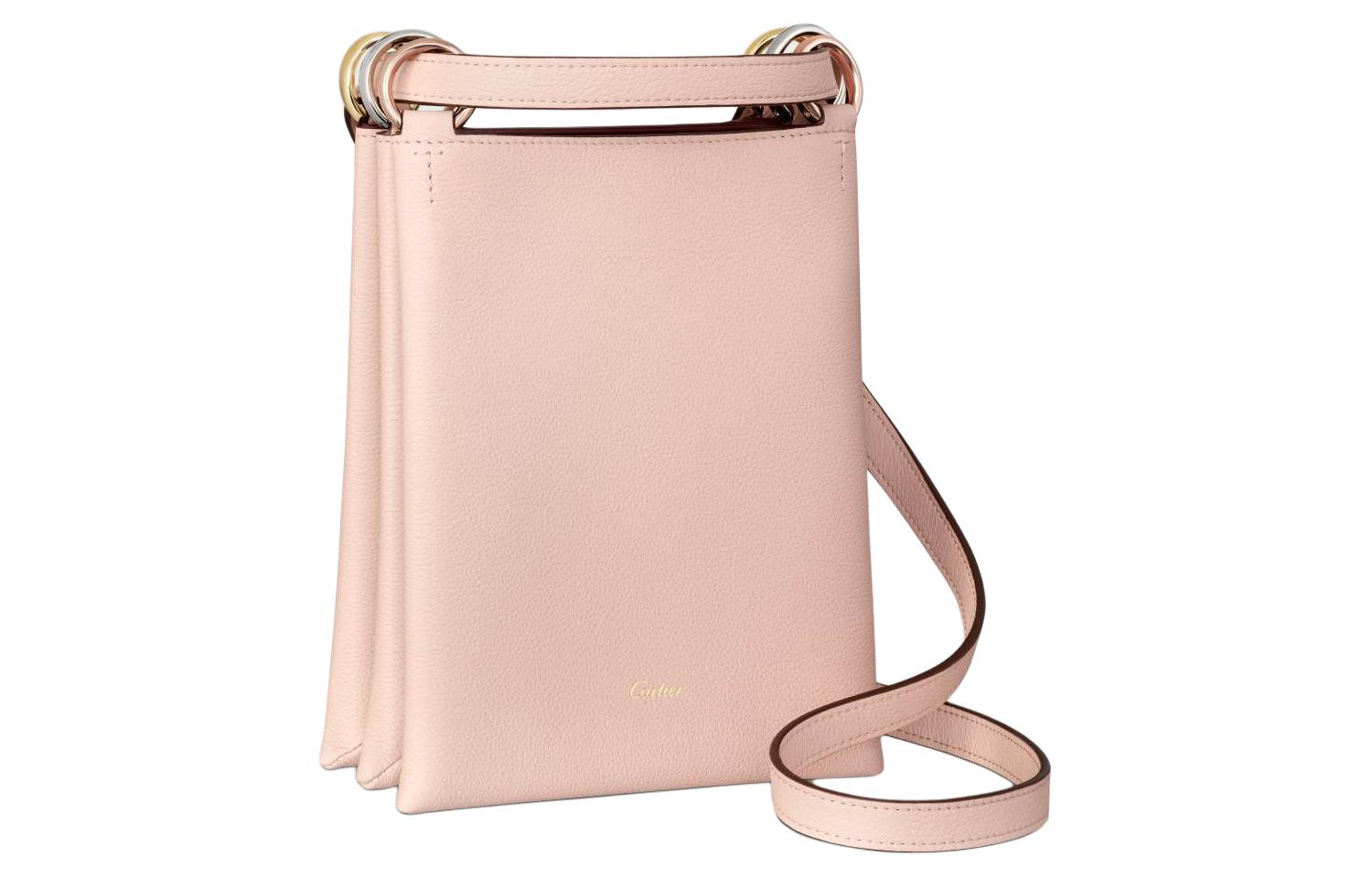 Картье Тринити серия, текстурированная кожа телёнка, женская сумка через плечо светло-розового цвета
Картье Тринити серия, текстурированная кожа телёнка, женская сумка через плечо светло-розового цвета