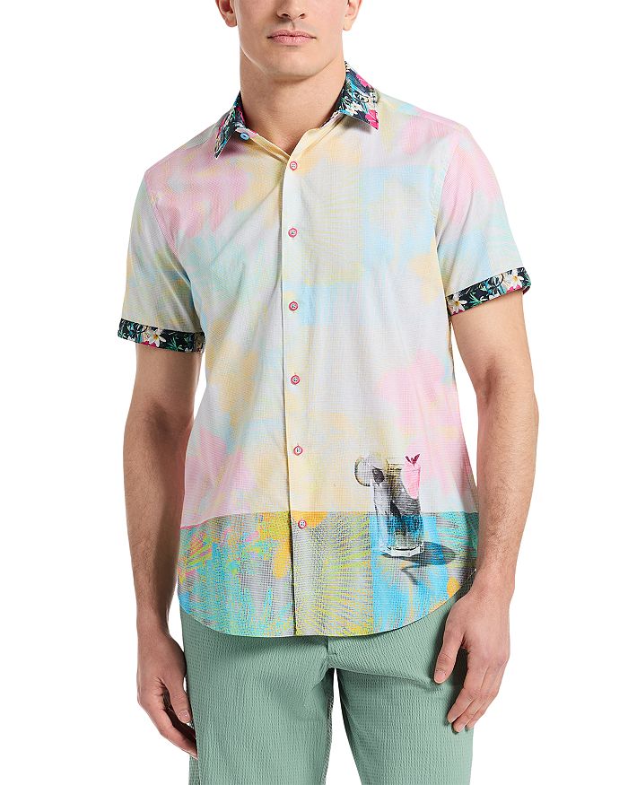 Хлопковая рубашка с коротким рукавом Haze Robert Graham, мультиколор
Хлопковая рубашка с коротким рукавом Haze Robert Graham, мультиколор