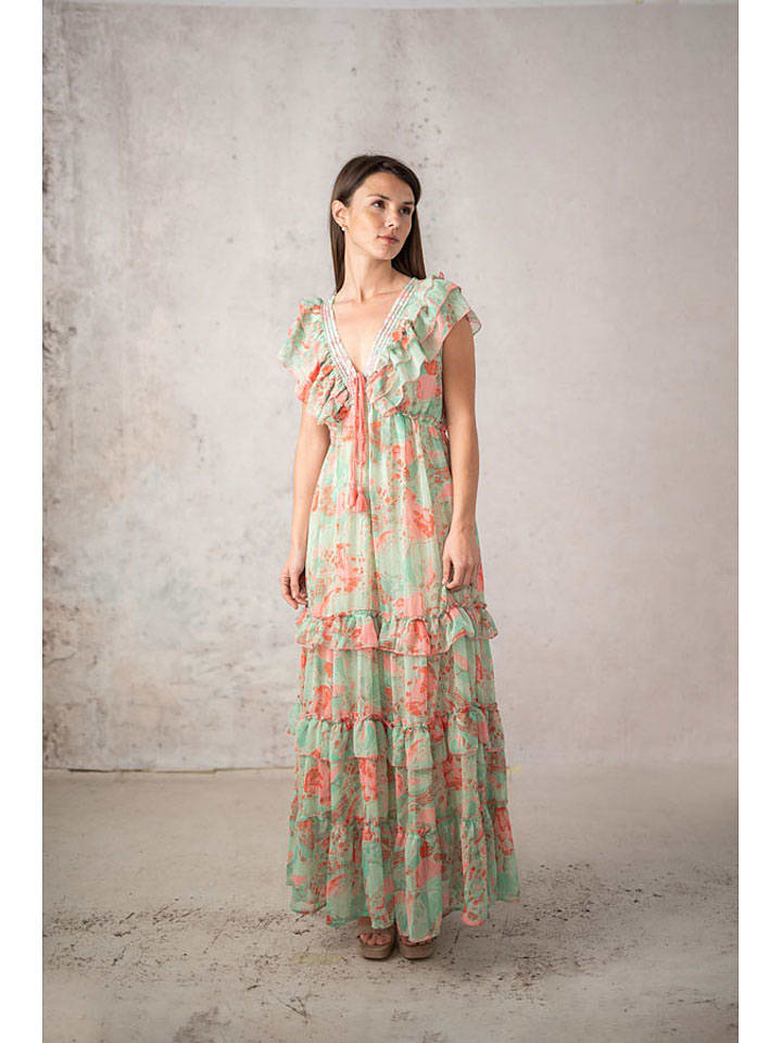 Платье бирюзового/оранжевого цвета Lula Natura
Платье бирюзового/оранжевого цвета Lula Natura