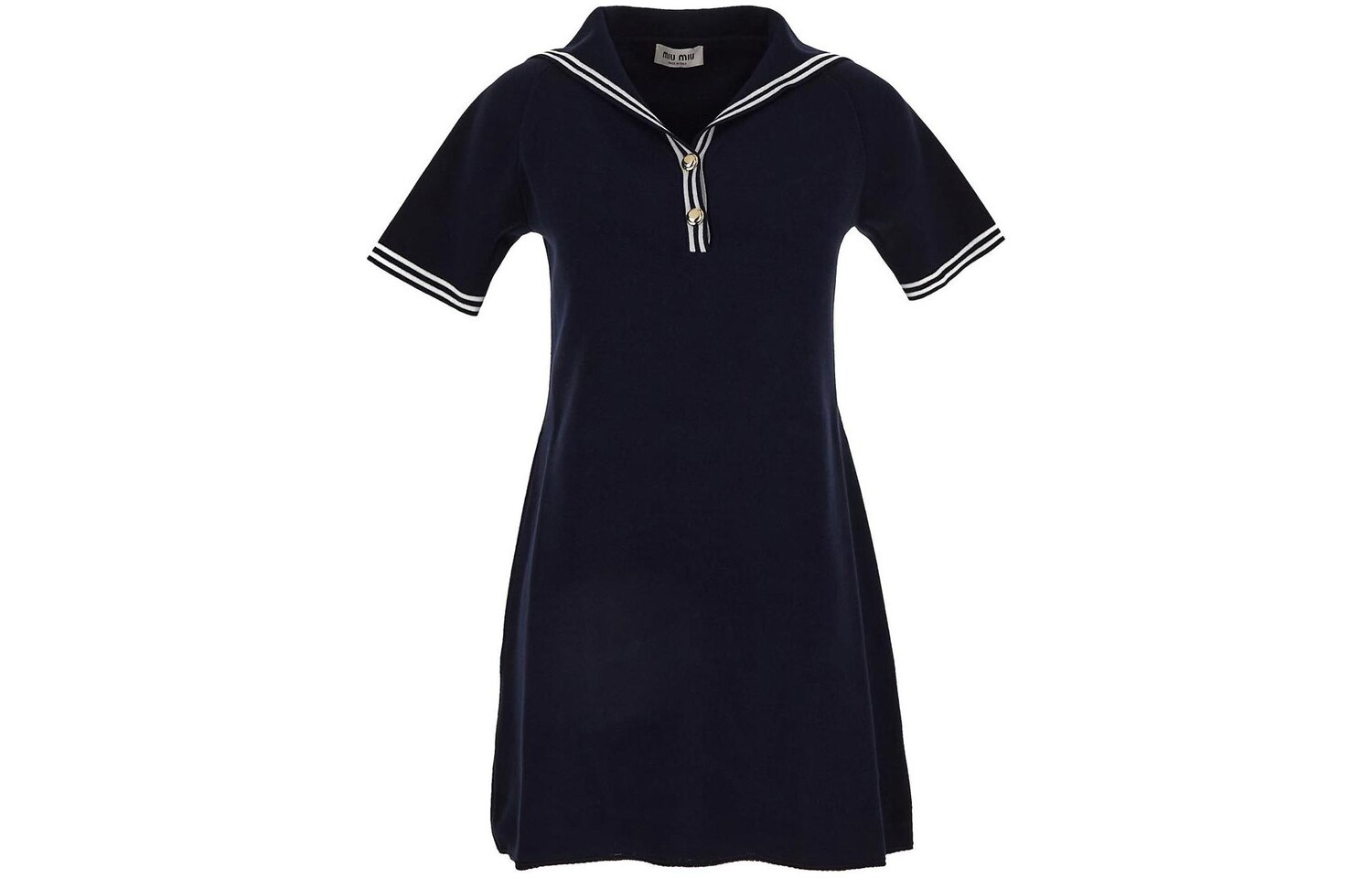 Платье с короткими рукавами женское синее Miu Miu
Платье с короткими рукавами женское синее Miu Miu