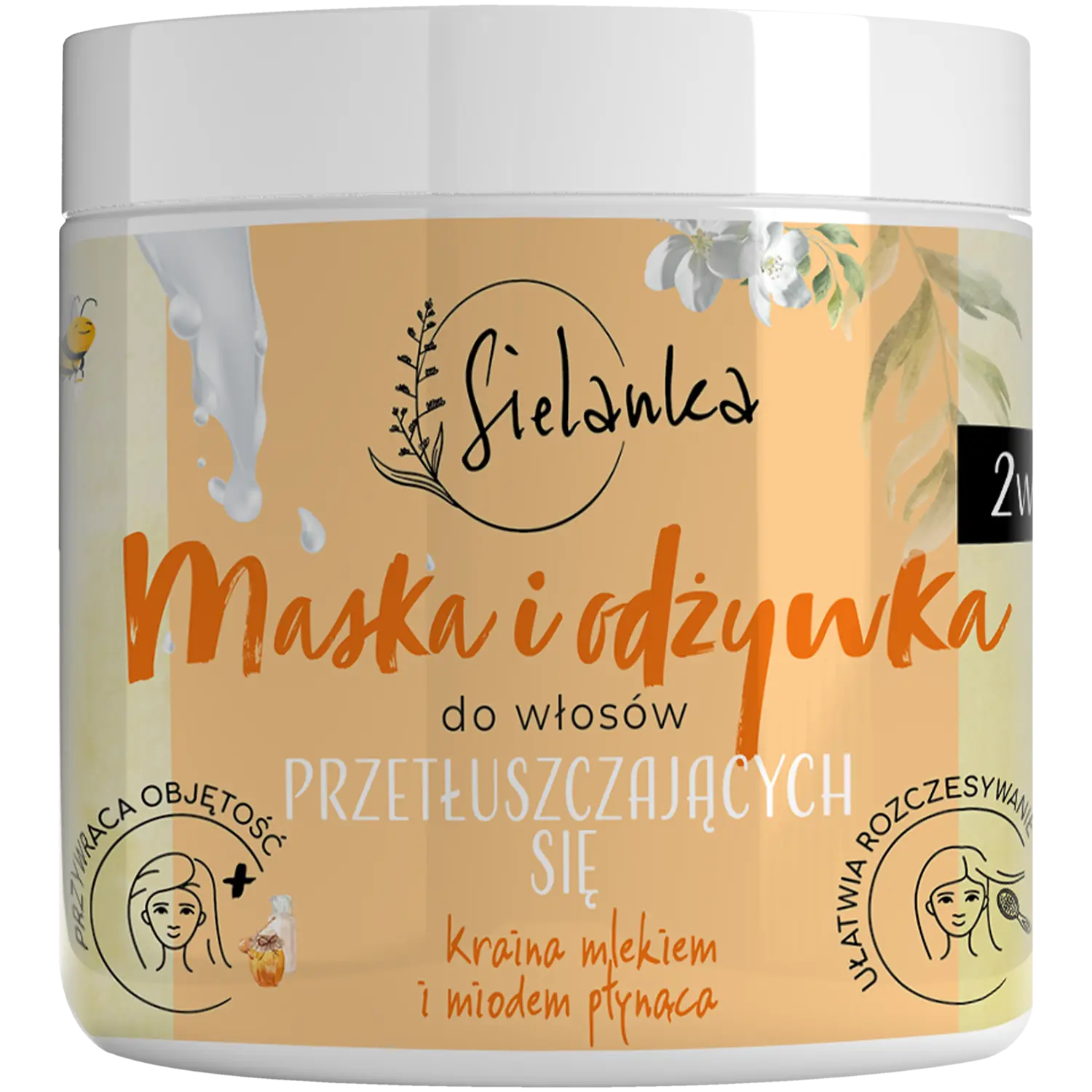 Sielanka Kraina mlekiem i miodem płynąca Маска и кондиционер 2-в-1 для жирных волос, 250 мл
Sielanka Kraina mlekiem i miodem płynąca Маска и кондиционер 2-в-1 для жирных волос, 250 мл