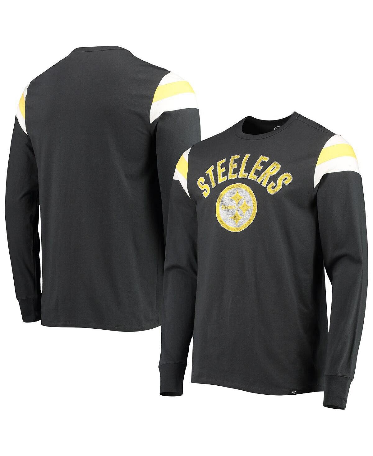 Мужская черная футболка с длинным рукавом pittsburgh steelers franklin rooted '47 Brand, черный
Мужская черная футболка с длинным рукавом pittsburgh steelers franklin rooted '47 Brand, черный