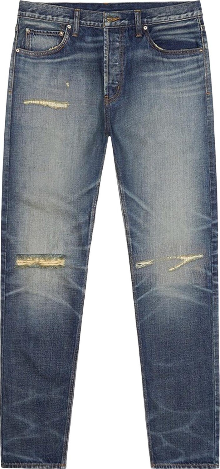 Брюки Fear of God Essentials Denim Pant 'Light Indigo Distress Wash', синий
Брюки Fear of God Essentials Denim Pant 'Light Indigo Distress Wash', синий