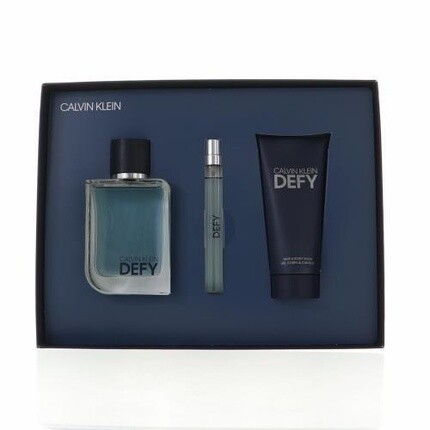 DEFY by Calvin Klein Подарочный набор из 3 предметов, туалетная вода-спрей на 3,3 унции - новая коробка
DEFY by Calvin Klein Подарочный набор из 3 предметов, туалетная вода-спрей на 3,3 унции - новая коробка