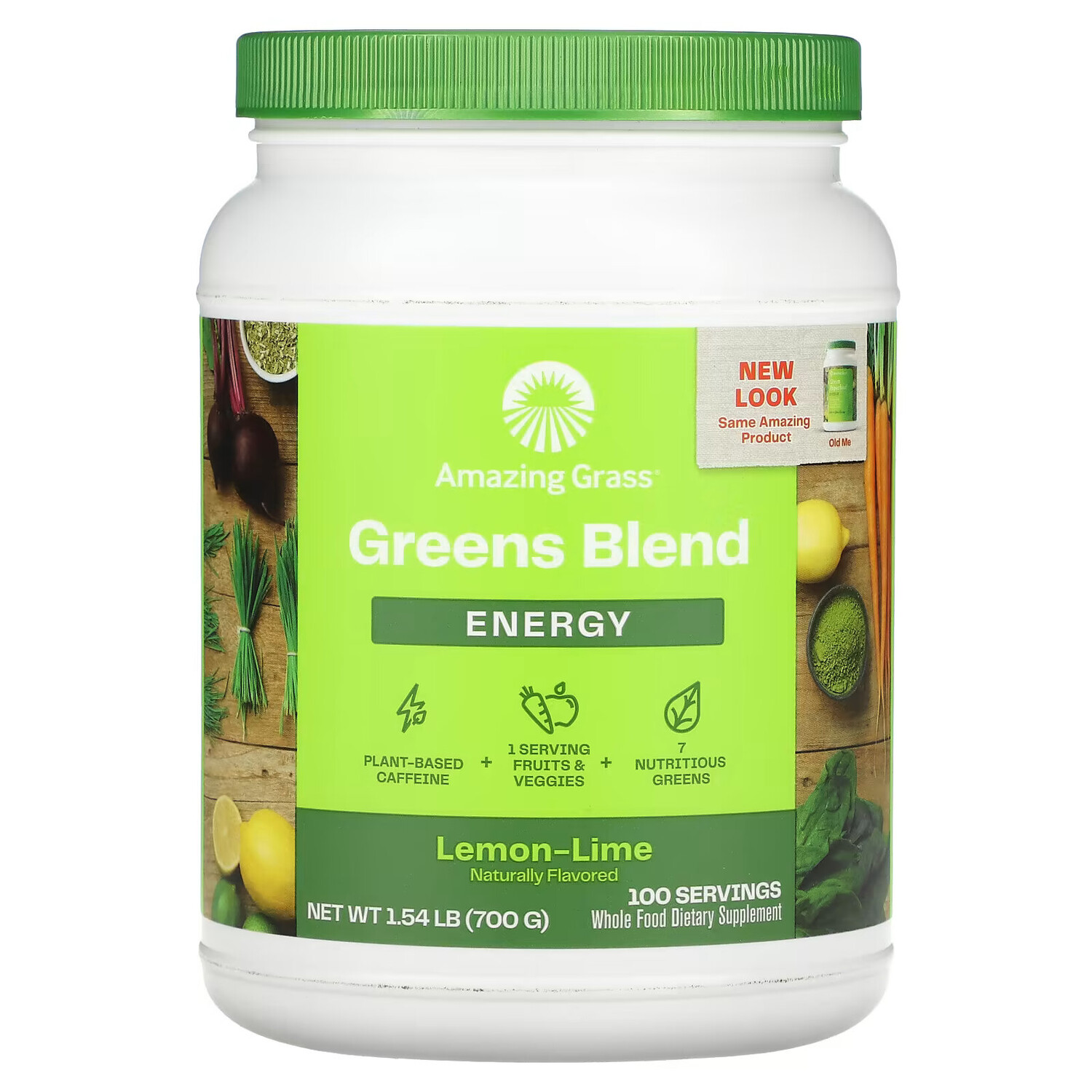 Amazing Grass, Green Superfood для повышения уровня энергии, лимон и лайм, 700 г (1,5 фунта)
Amazing Grass, Green Superfood для повышения уровня энергии, лимон и лайм, 700 г (1,5 фунта)