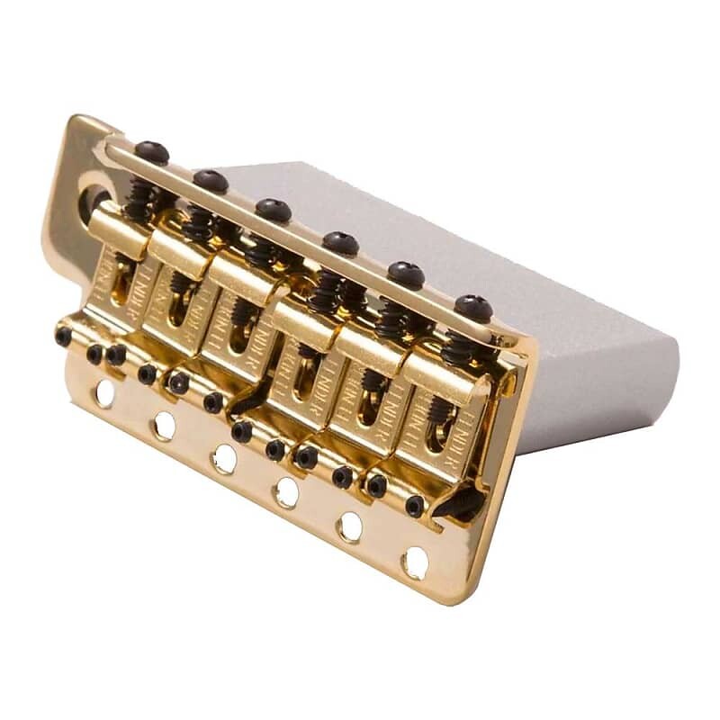 Fender Strat Bridge в винтажном стиле с шагом 2-3/16 дюйма, золото 0053275000
Fender Strat Bridge в винтажном стиле с шагом 2-3/16 дюйма, золото 0053275000