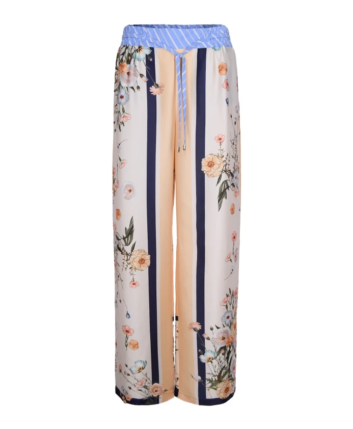 Брюки-Палаццо с цветочным узором Liu Jo, мультиколор
Брюки-Палаццо с цветочным узором Liu Jo, мультиколор