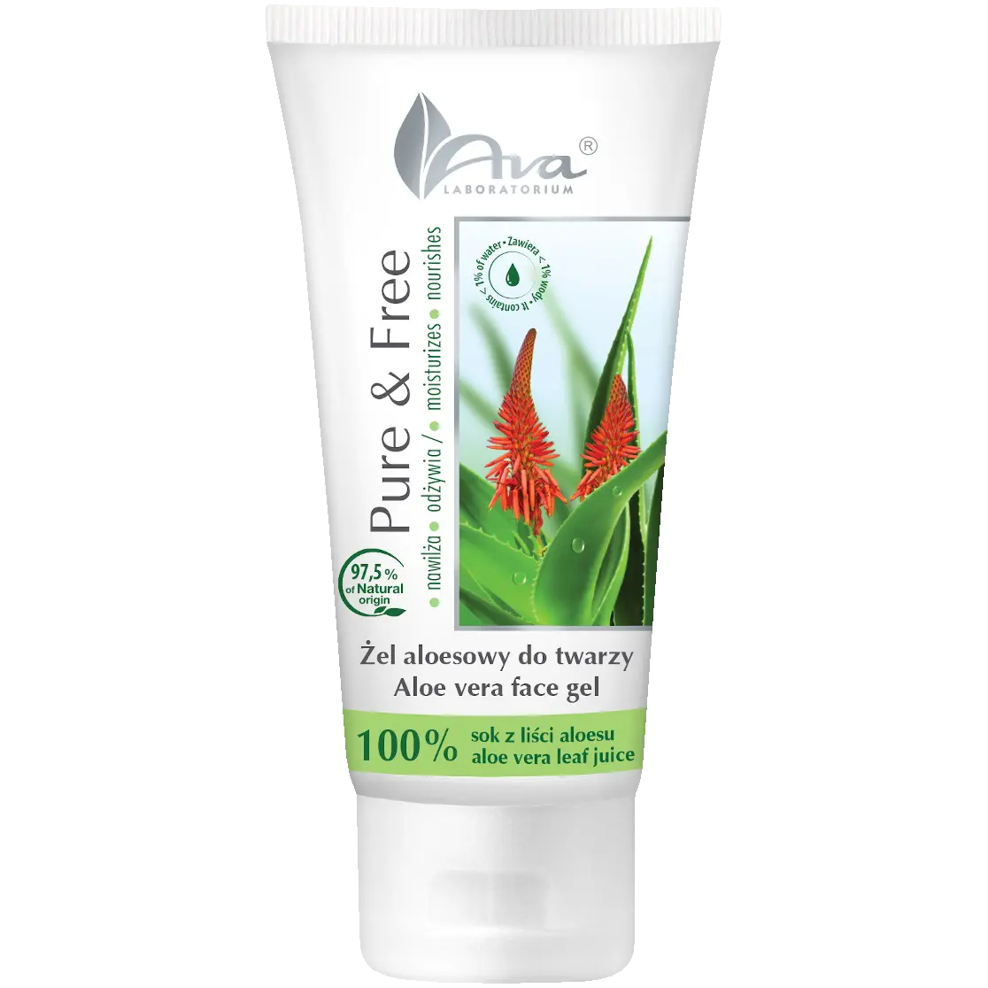 Ava Pure&Free гель для лица с алоэ, 100 мл
Ava Pure&Free гель для лица с алоэ, 100 мл