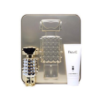 Paco Rabanne Fame Eau de Parfum Spray 50 мл и лосьон для тела 75 мл, набор для женщин - OVP
Paco Rabanne Fame Eau de Parfum Spray 50 мл и лосьон для тела 75 мл, набор для женщин - OVP