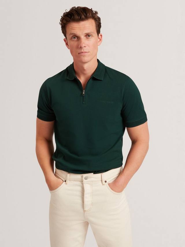 Хлопковая поло-футболка Cyrile с полузастежкой Ted Baker, Dark Green
Хлопковая поло-футболка Cyrile с полузастежкой Ted Baker, Dark Green