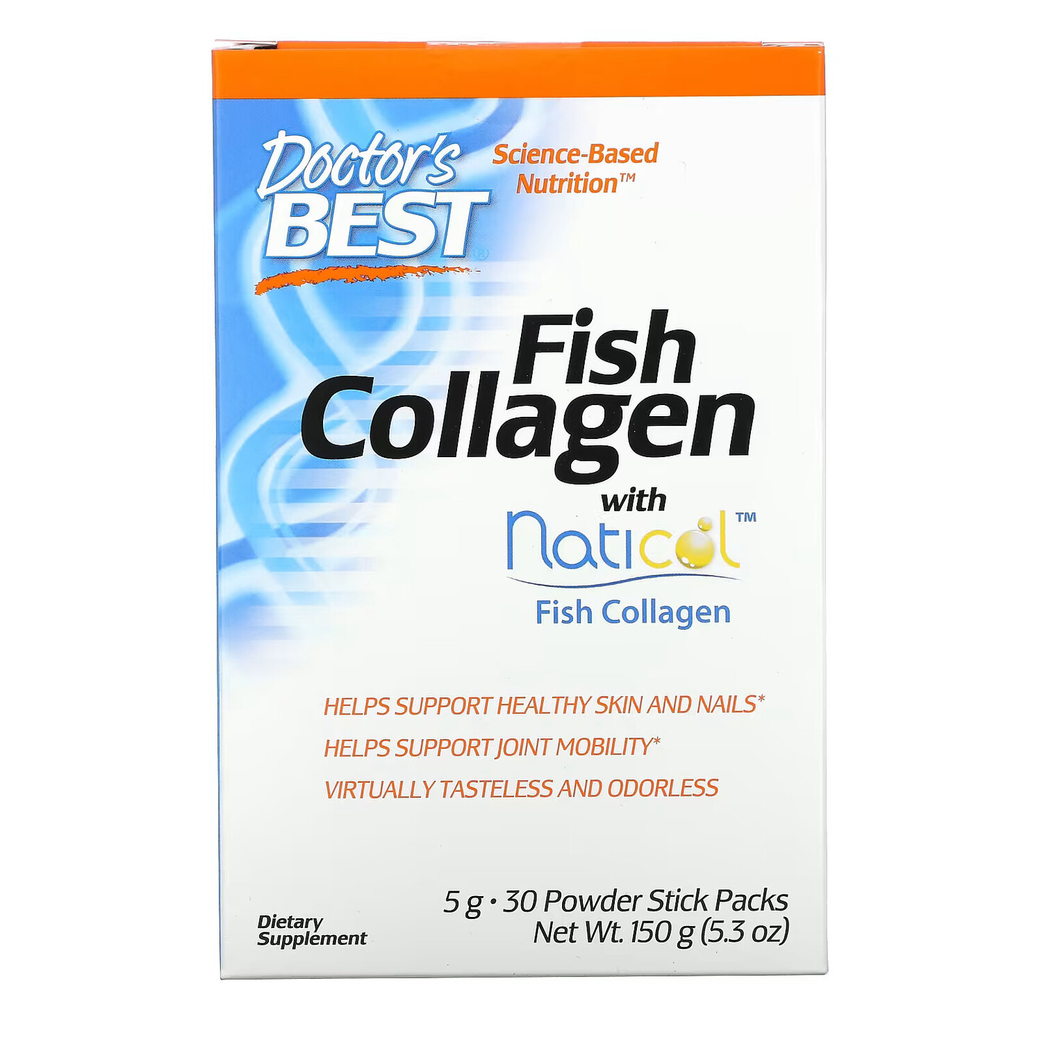 Doctor's Best, рыбий коллаген с Naticol, 5 г, 30 пакетиков-стиков с порошком
Doctor's Best, рыбий коллаген с Naticol, 5 г, 30 пакетиков-стиков с порошком